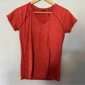 Women's Red V-Neck Top